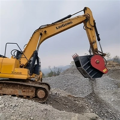Noua sosire – Găpătură ușoară de concasare MTL120 pentru excavator, minișarbă...